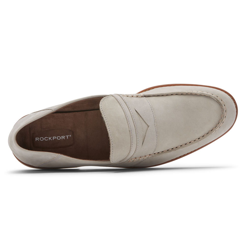 Mocasines Rockport Hombre Mexico - Style Purpose 3 Penny Grises - NVRXG3620